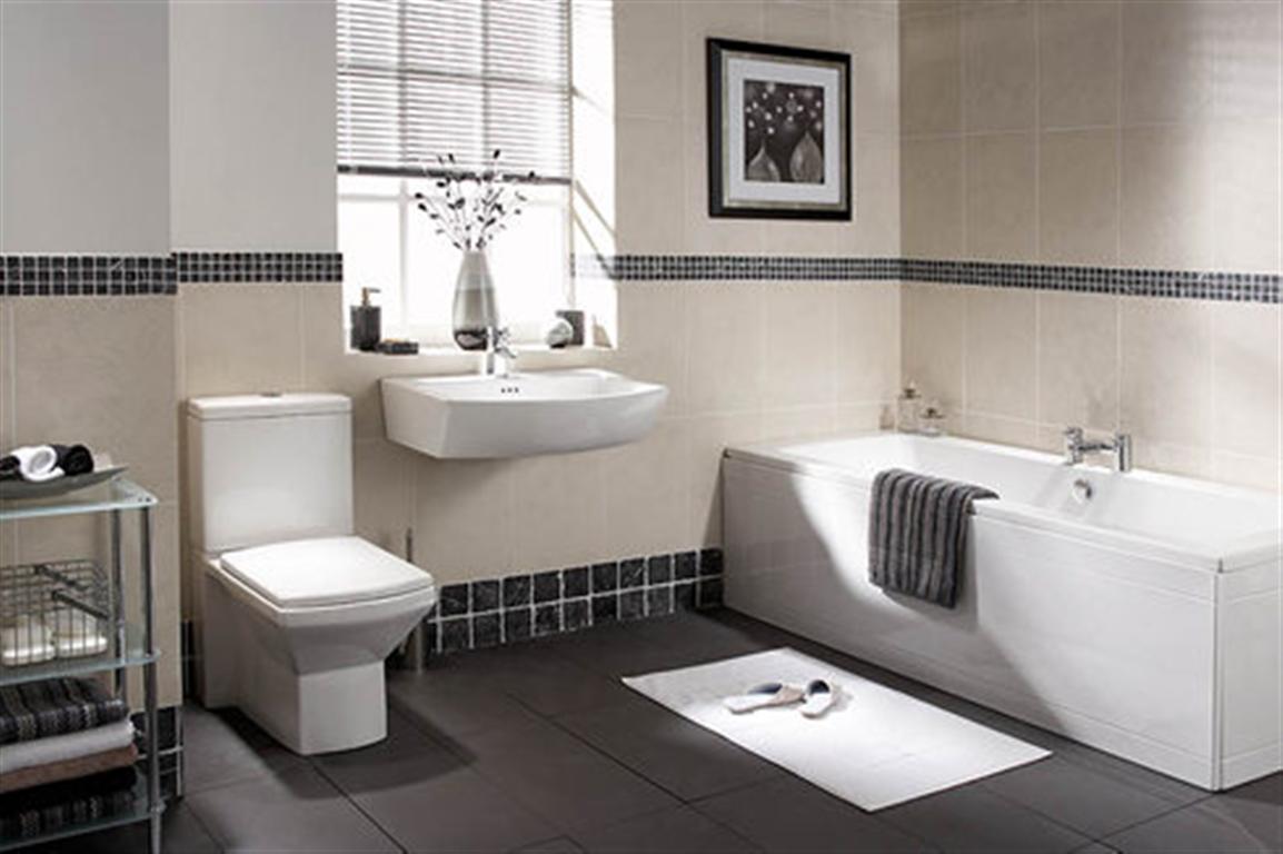 A modern bathroom suite from a reliable plumber in Plymouth