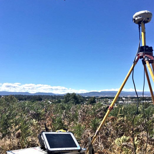 land being surveyed