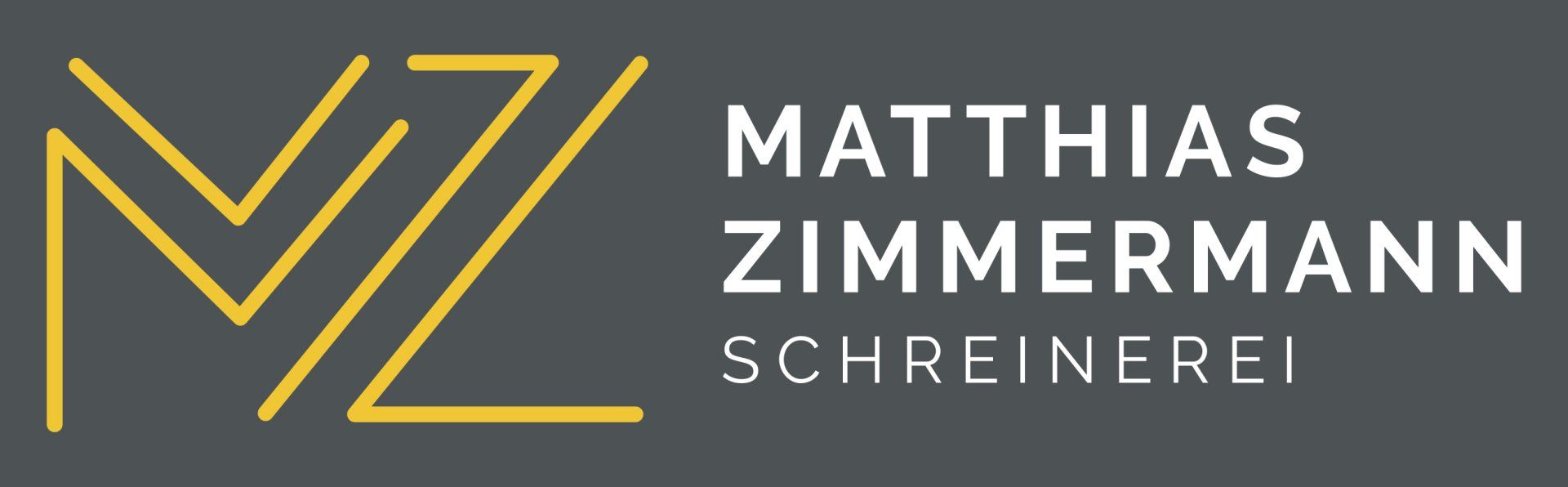Ihr Partner für individuelle Lösungen im Bereich Küchen- und Möbelbauteile. Das Firmenlogo der Schreinerei Matthias Zimmermann