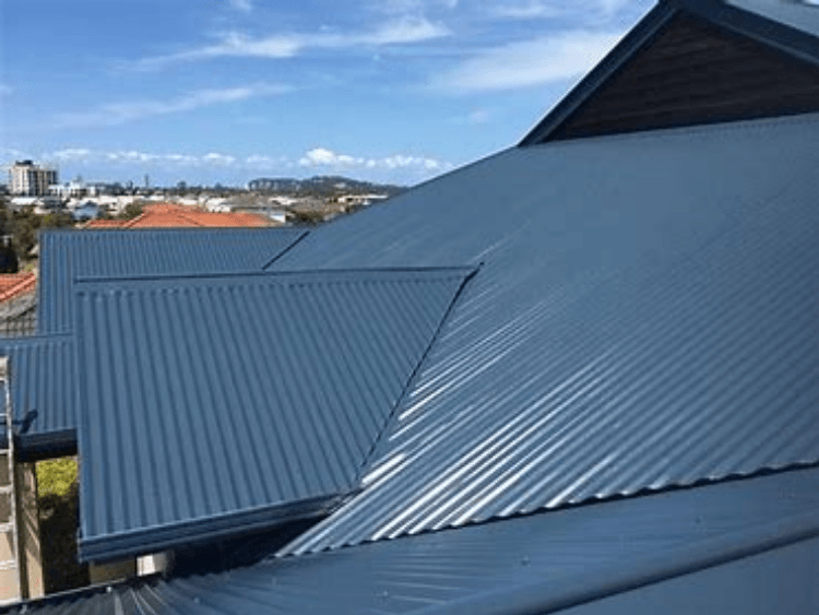 a blue Colorbond roof on a house for MRI Roof Restoration Melbourne