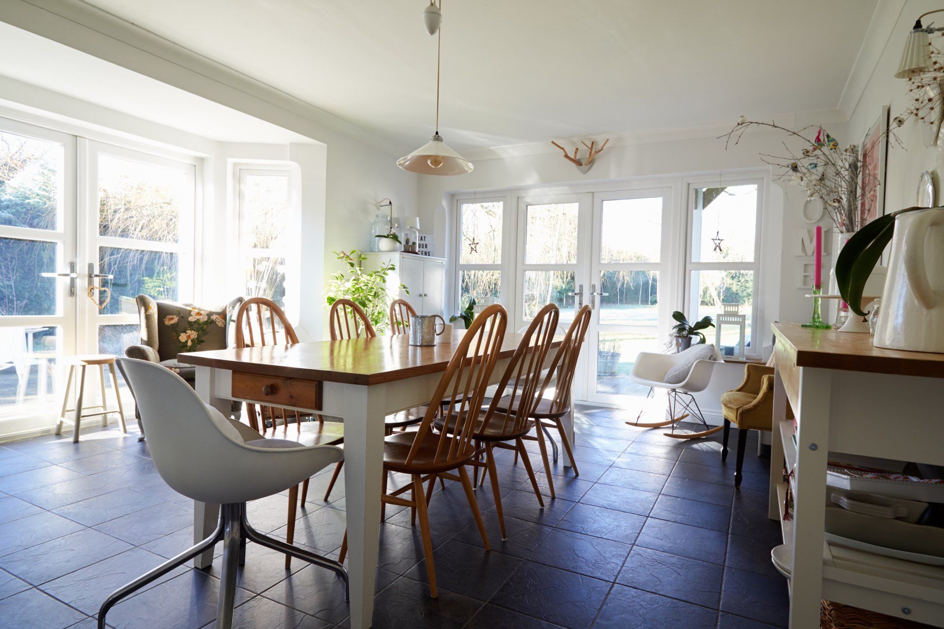 how to clean slate floors