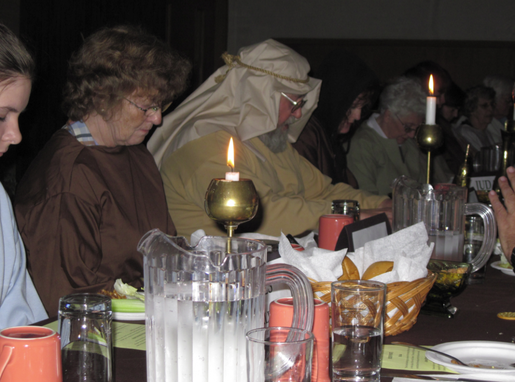 man wearing costume