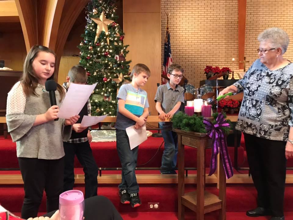lighting advent wreath