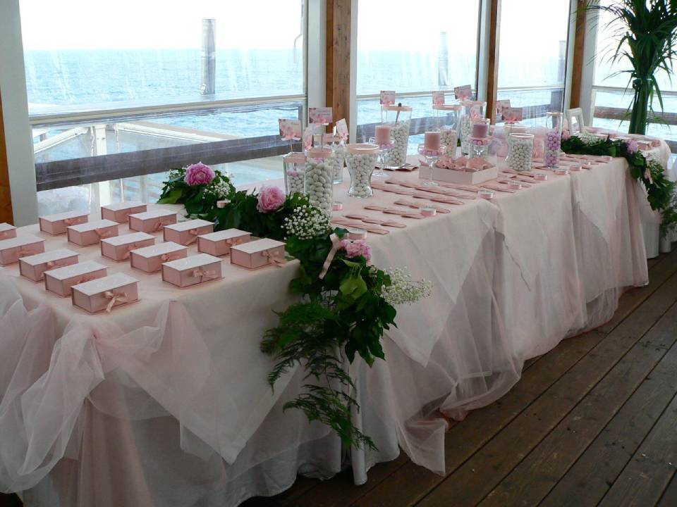 allestimento per banchetto nuziale