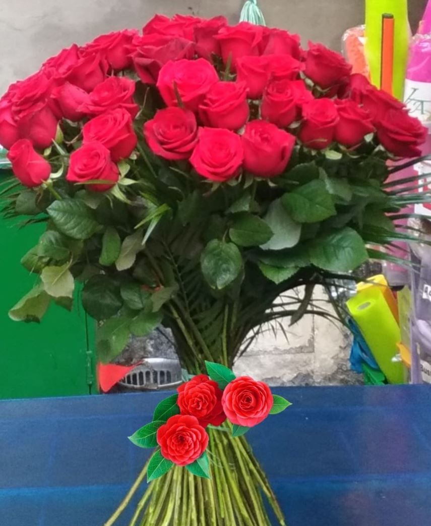 Mazzo di rose rosse