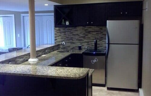 Basement Remodel State College — Kitchen Room with Refrigerator in State College, PA