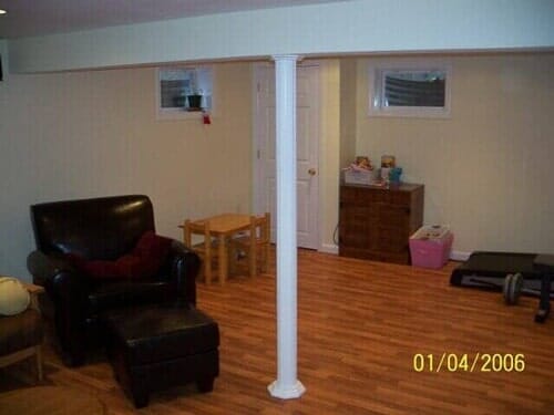Home Remodeling — Living Room with Door and Sofa in State College, PA