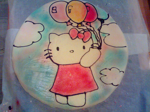 torta con Hello Kitty