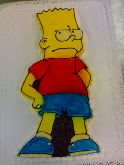 torta con Bart Simpson