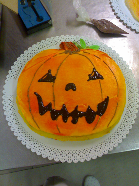 torta a forma di zucca