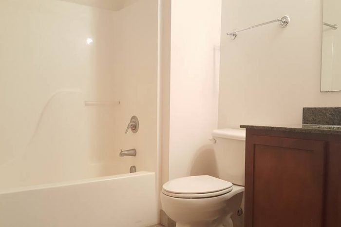 Shower and toilet