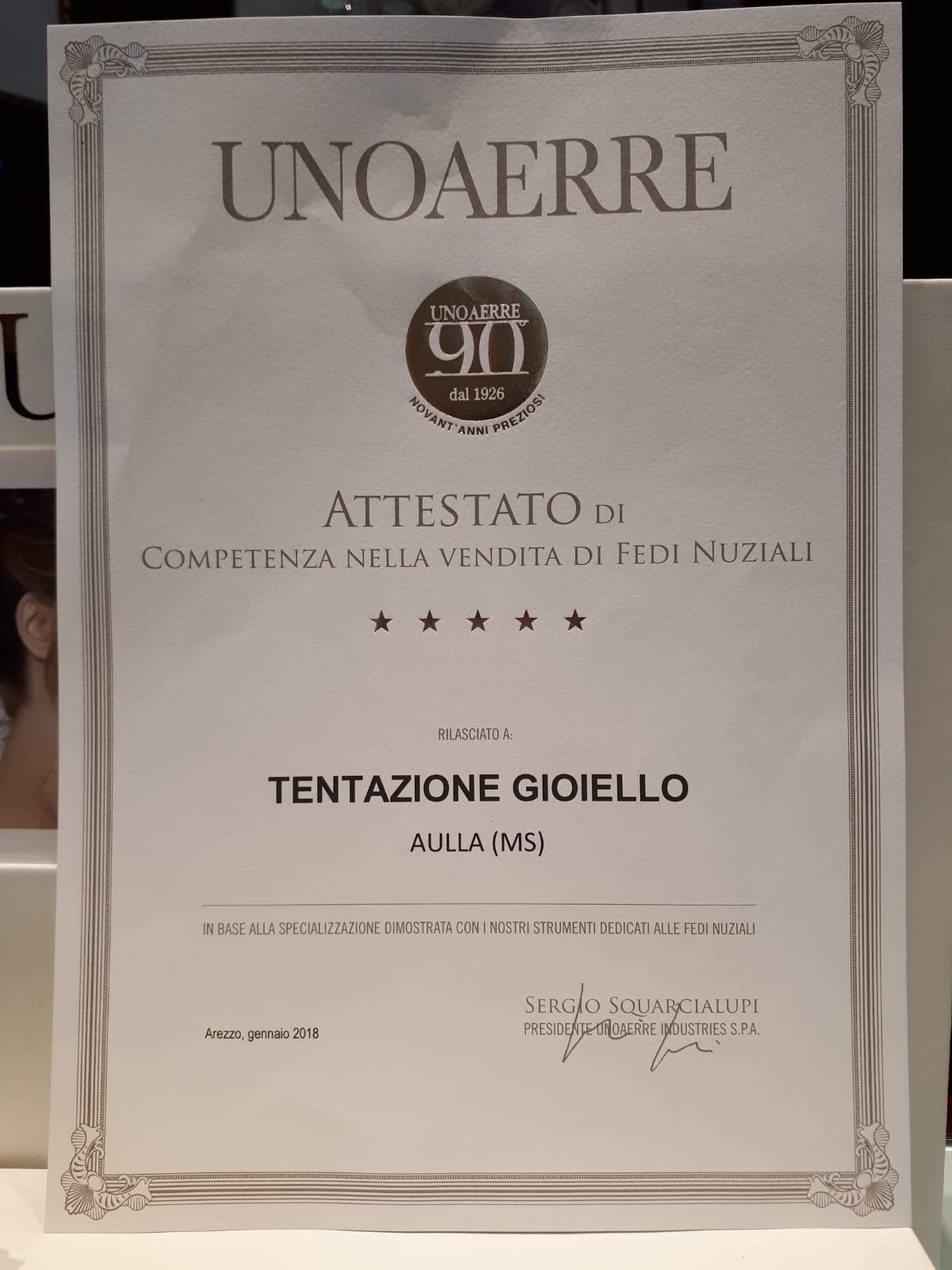unoaerre vendita fedi Aulla Tentazione Gioiello
