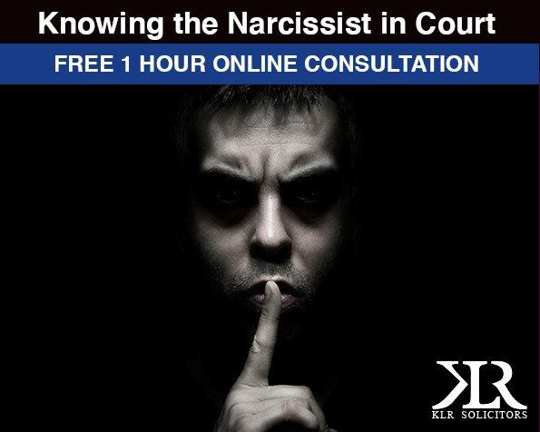 Narcissist in court