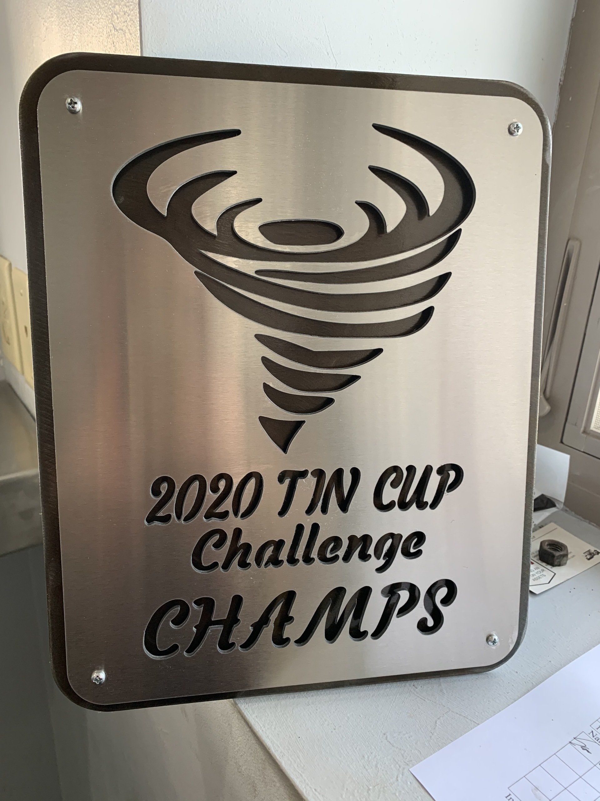 Water Jet plaque