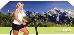 Oxygen Treatment — Women Wearing White Shirt With Mountain On Background in Redding, CA
