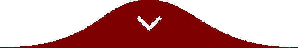 White downward arrow over a dark red wavy shape.