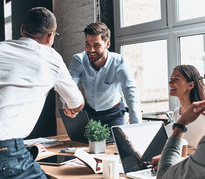 Cheap insurance — Young Men in Smart Casual Wear Shaking Hands in Decatur, GA Cheap insurance — Young Men in Smart Casual Wear Shaking Hands in Decatur, GA
