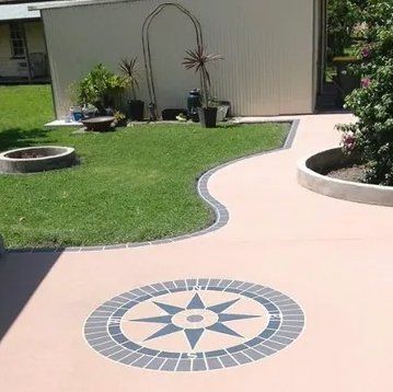 patterned concrete