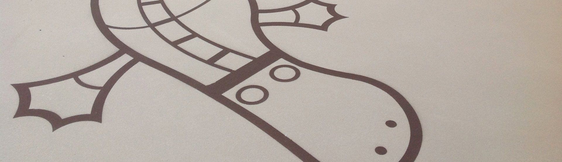 stencilled concrete