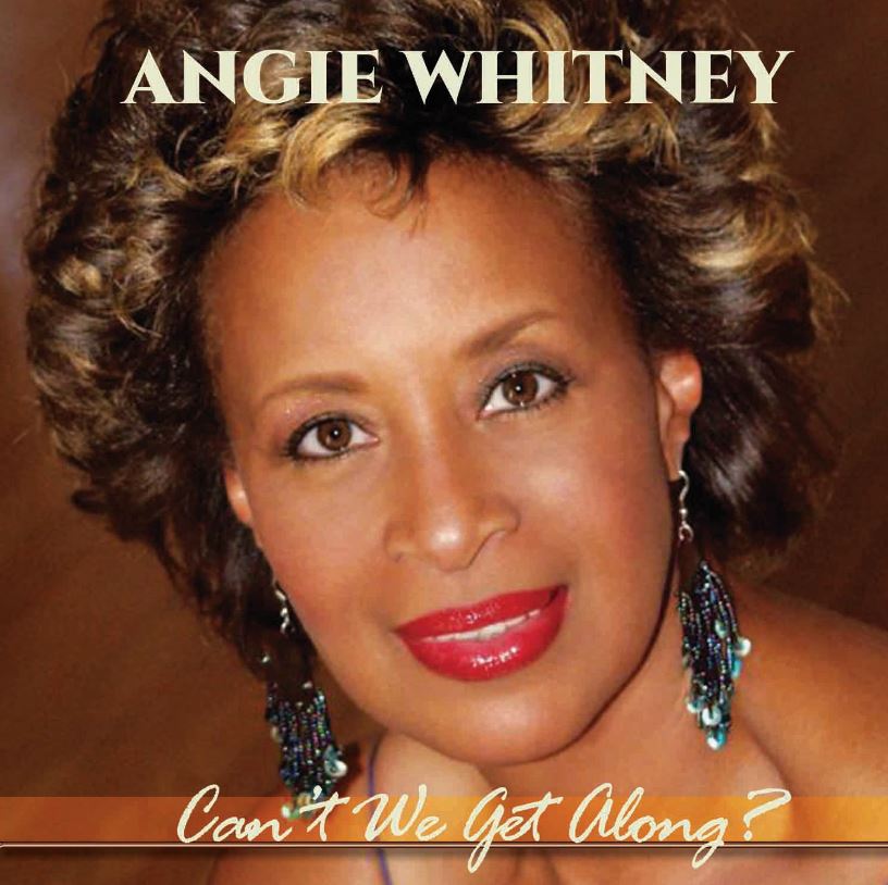 Album cover featuring Angie Whitney with a close-up portrait on a brown background