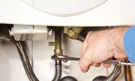 Qualified gas engineers at work