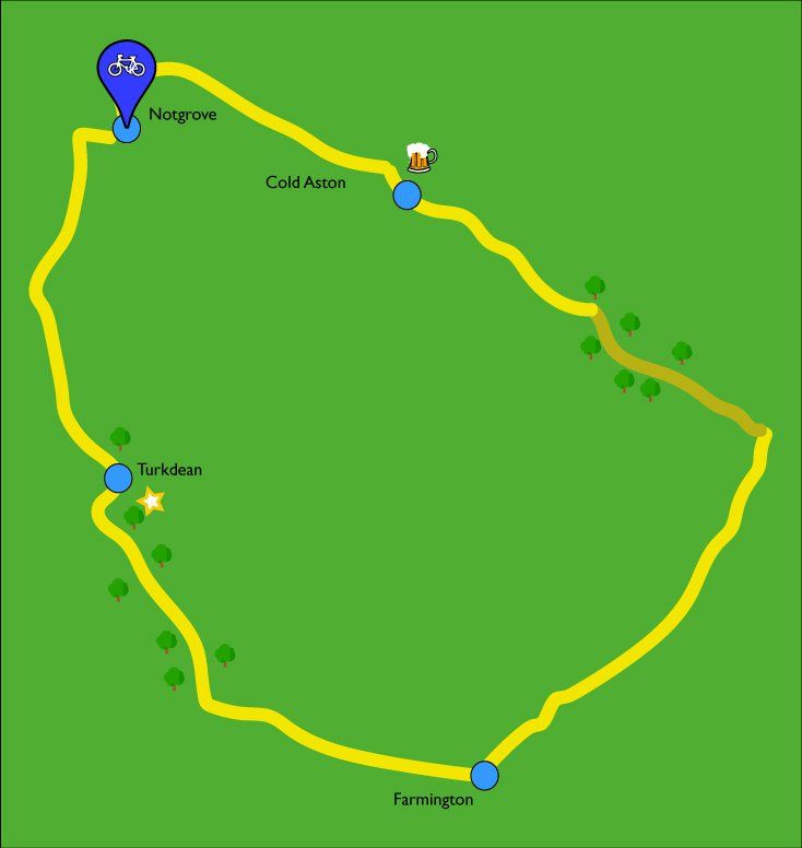 A map showing the location of cole arrow
