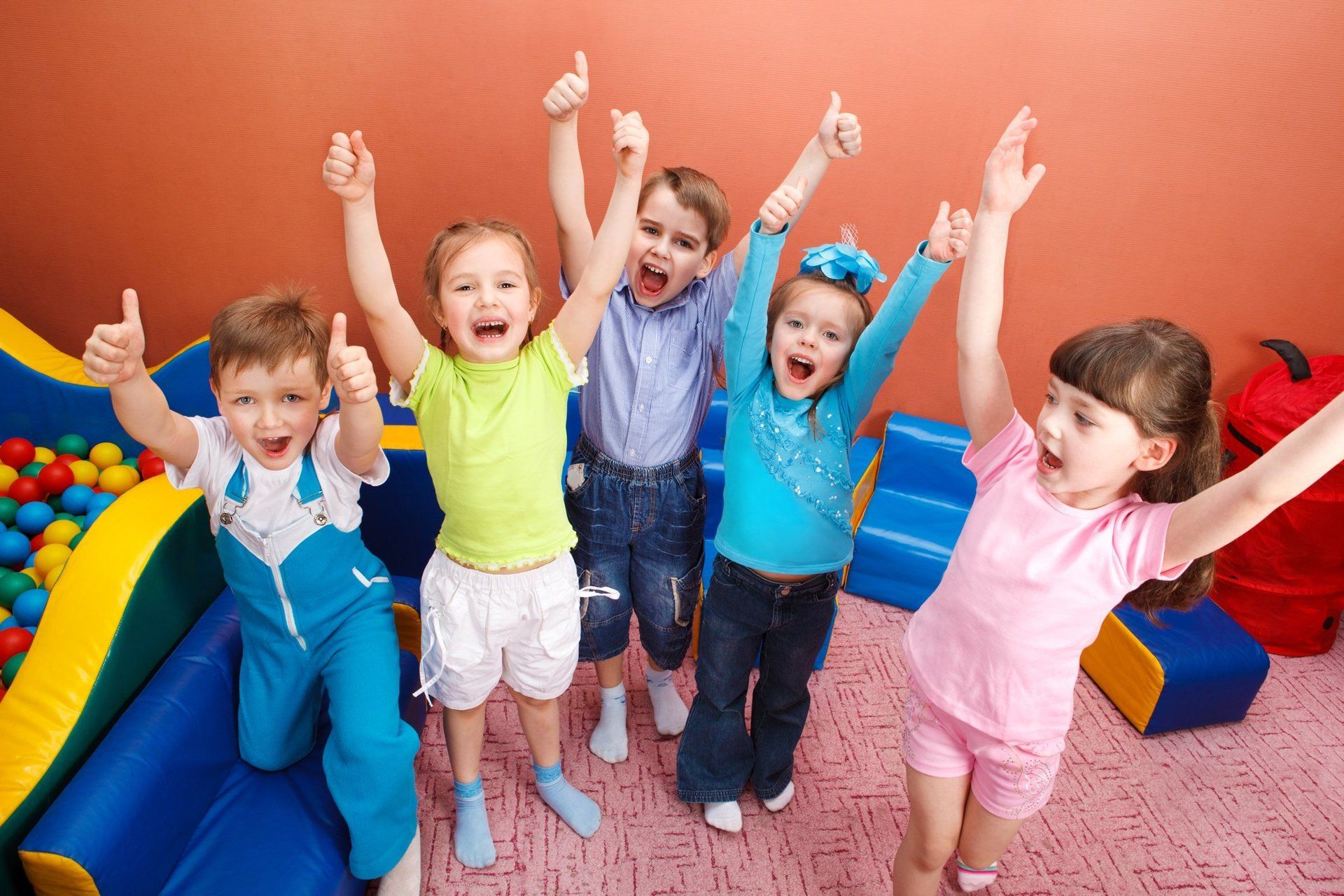 thumbs up children