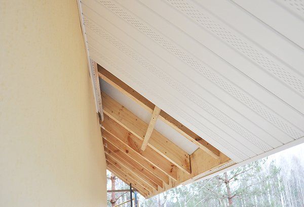 Installing Soffit — Newark, OH — All American Weatherseal