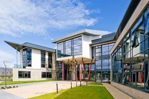 Modern building project - completed phase