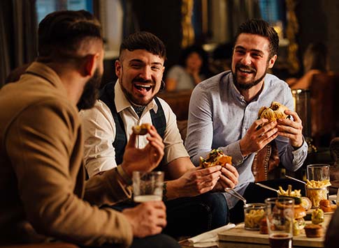 Bar — Group of Guys Having a Good Time in Allentown, PA Bar — Group of Guys Having a Good Time in Allentown, PA