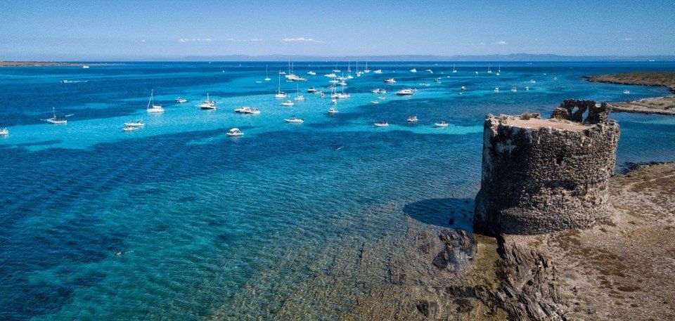 Vista della spiaggia