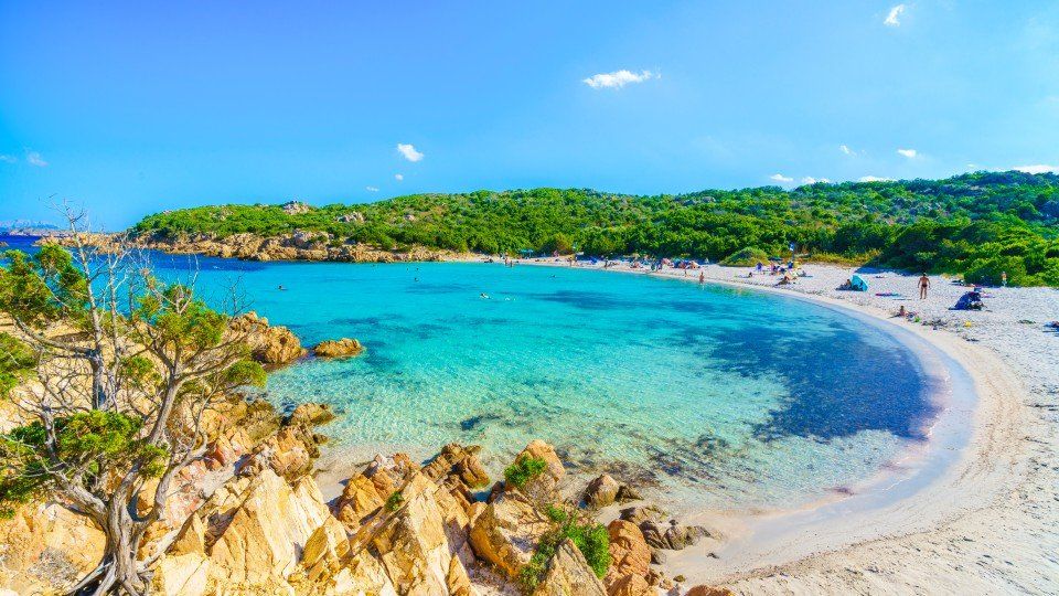 Vista della spiaggia