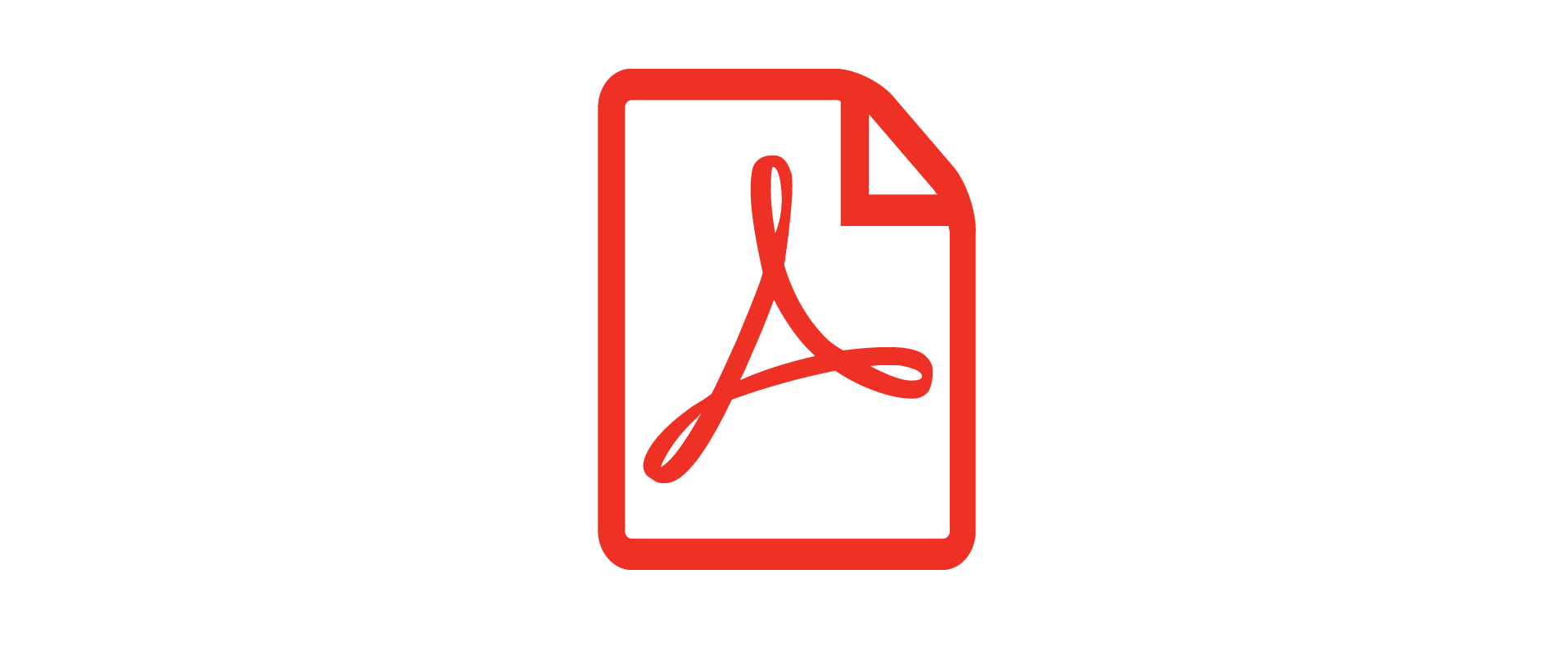 Ícone vermelho de documento PDF com o logotipo do Acrobat