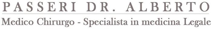 PASSERI DR. ALBERTO MEDICO CHIRURGO - SPECIALISTA IN MEDICINA LEGALE - LOGO