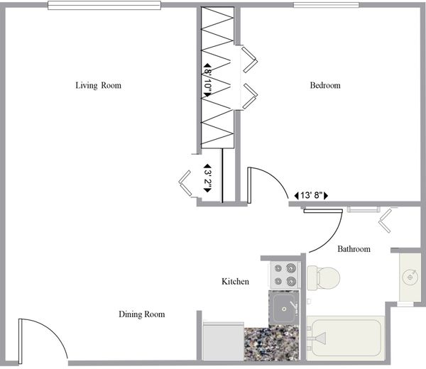 audubon1bedroom