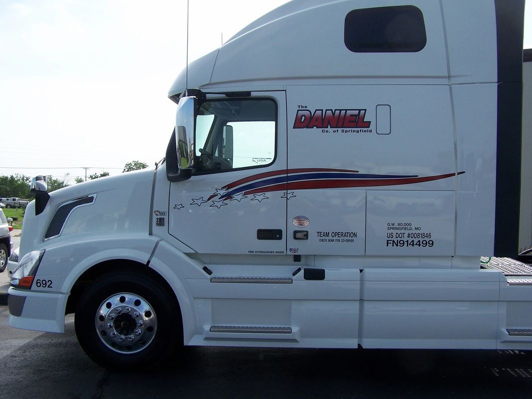 White Daniel Truck — Springfield, MO — Stripes and Stuff Graphics