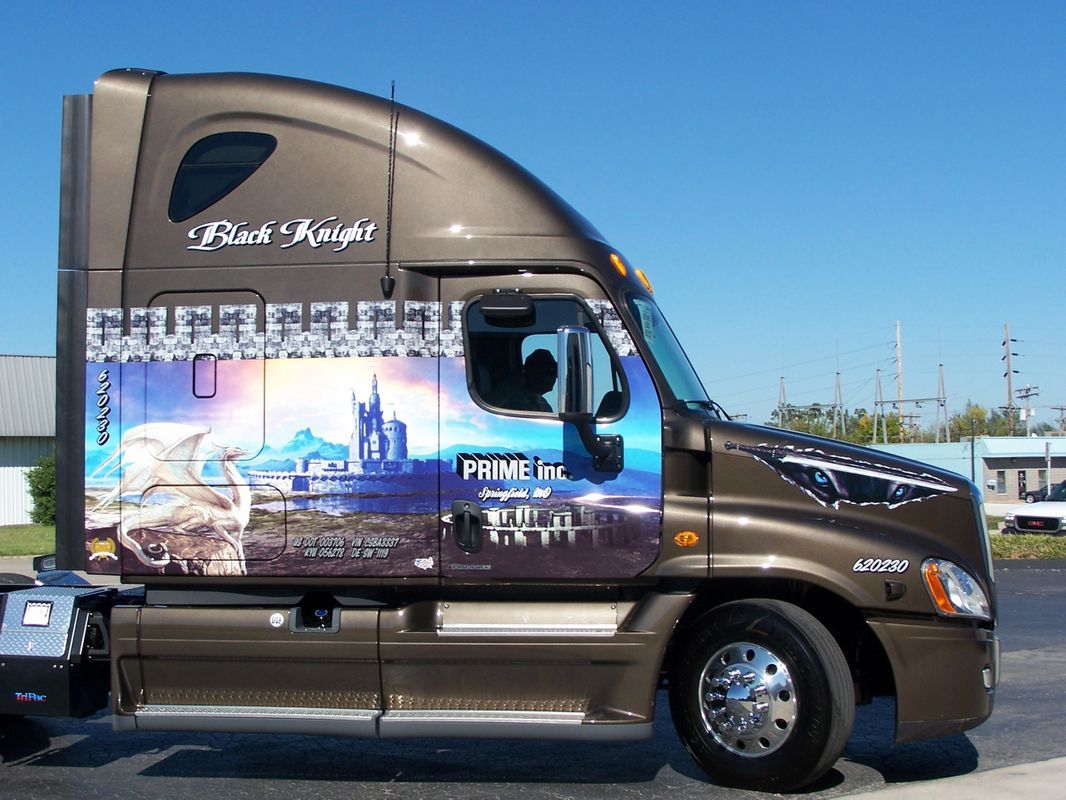 Gray Black Knight Prime Truck — Springfield, MO — Stripes and Stuff Graphics