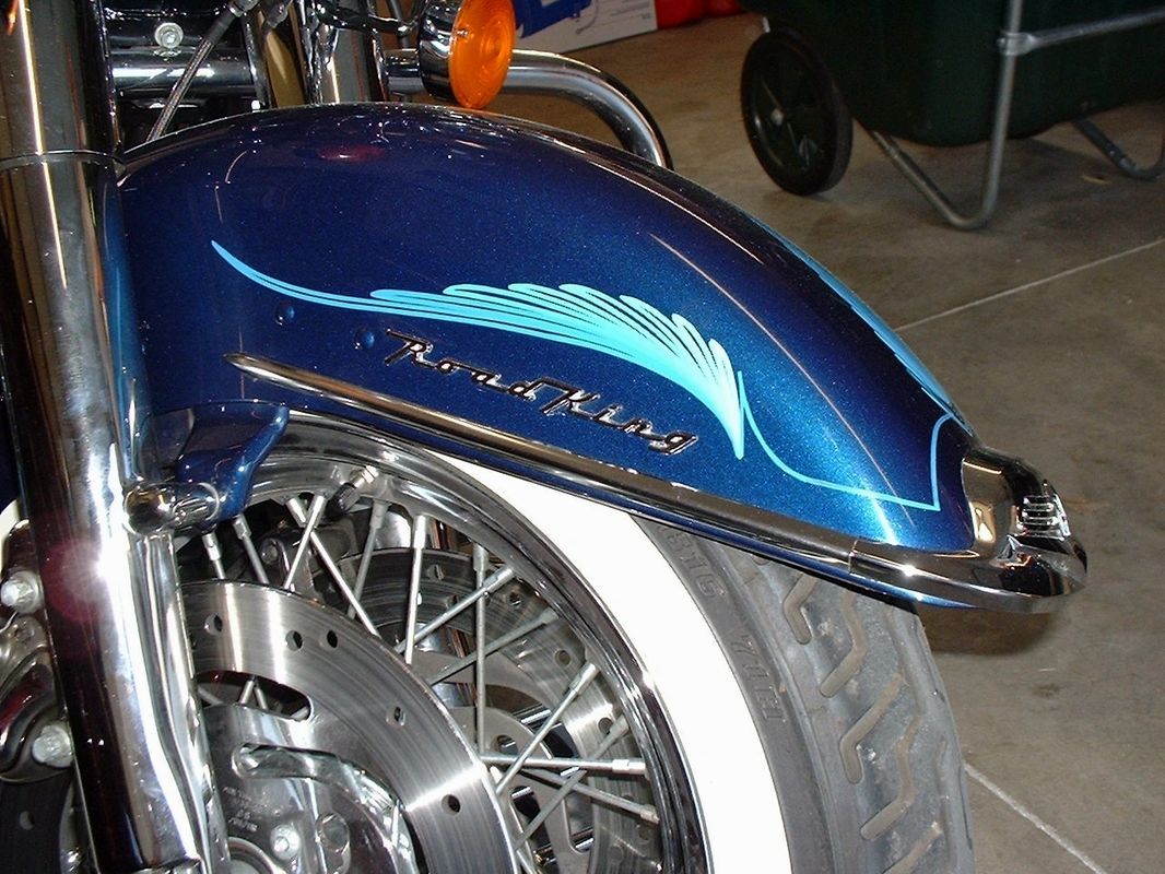 Motorcycle Front Mudguard Design — Springfield, MO — Stripes and Stuff Graphics