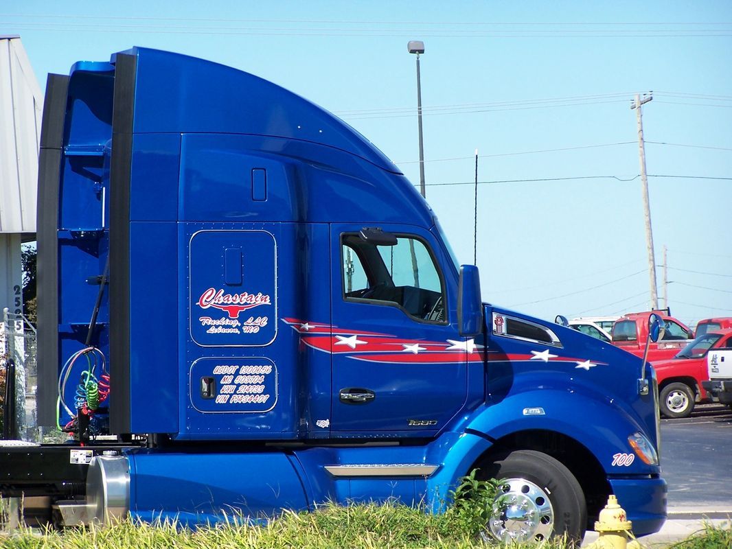 Blue Chastain Truck — Springfield, MO — Stripes and Stuff Graphics