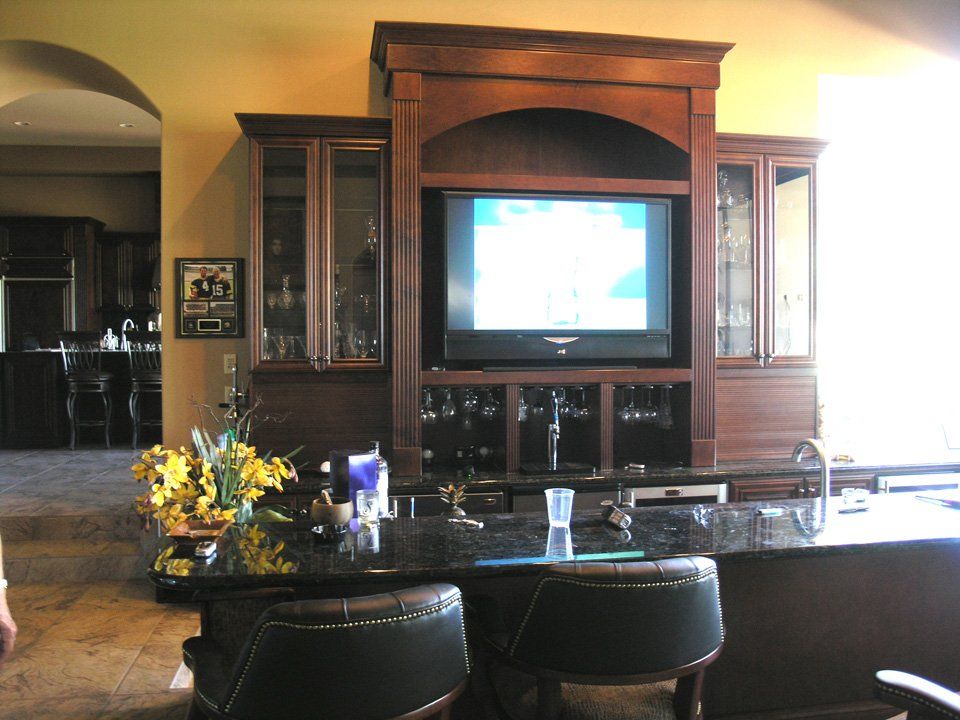 Wine Glass Cabinet - Beaumont, CA - Absolute Cabinets Inc