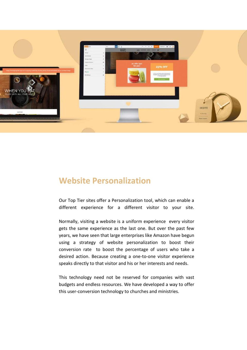 Why Update? Website personalization