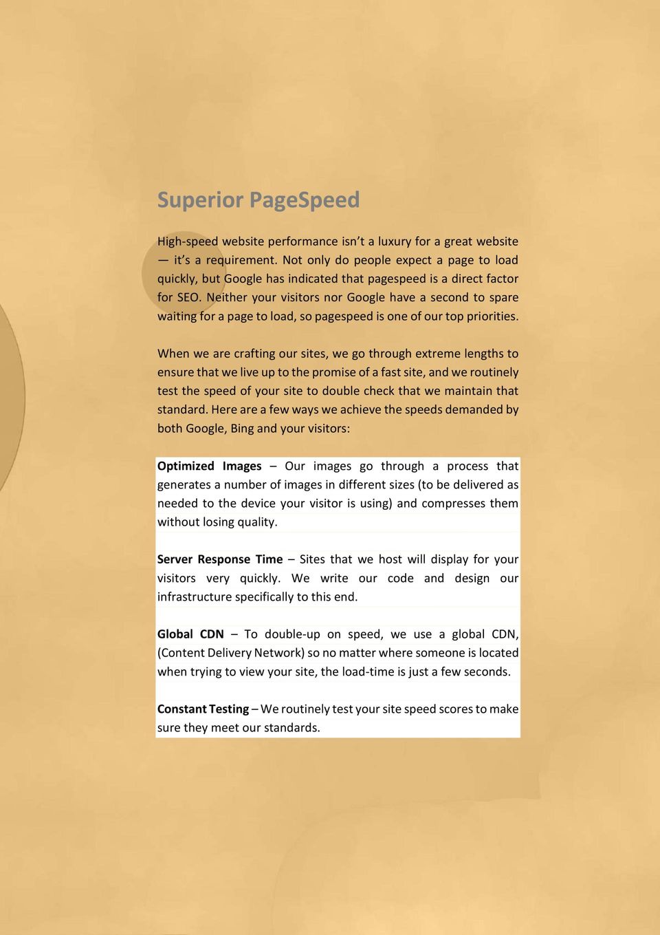 Why Update? Superior PageSpeed