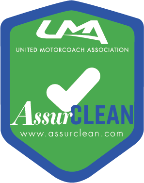 AssurCLEAN logo: green and blue shield with white checkmark, UMA text.