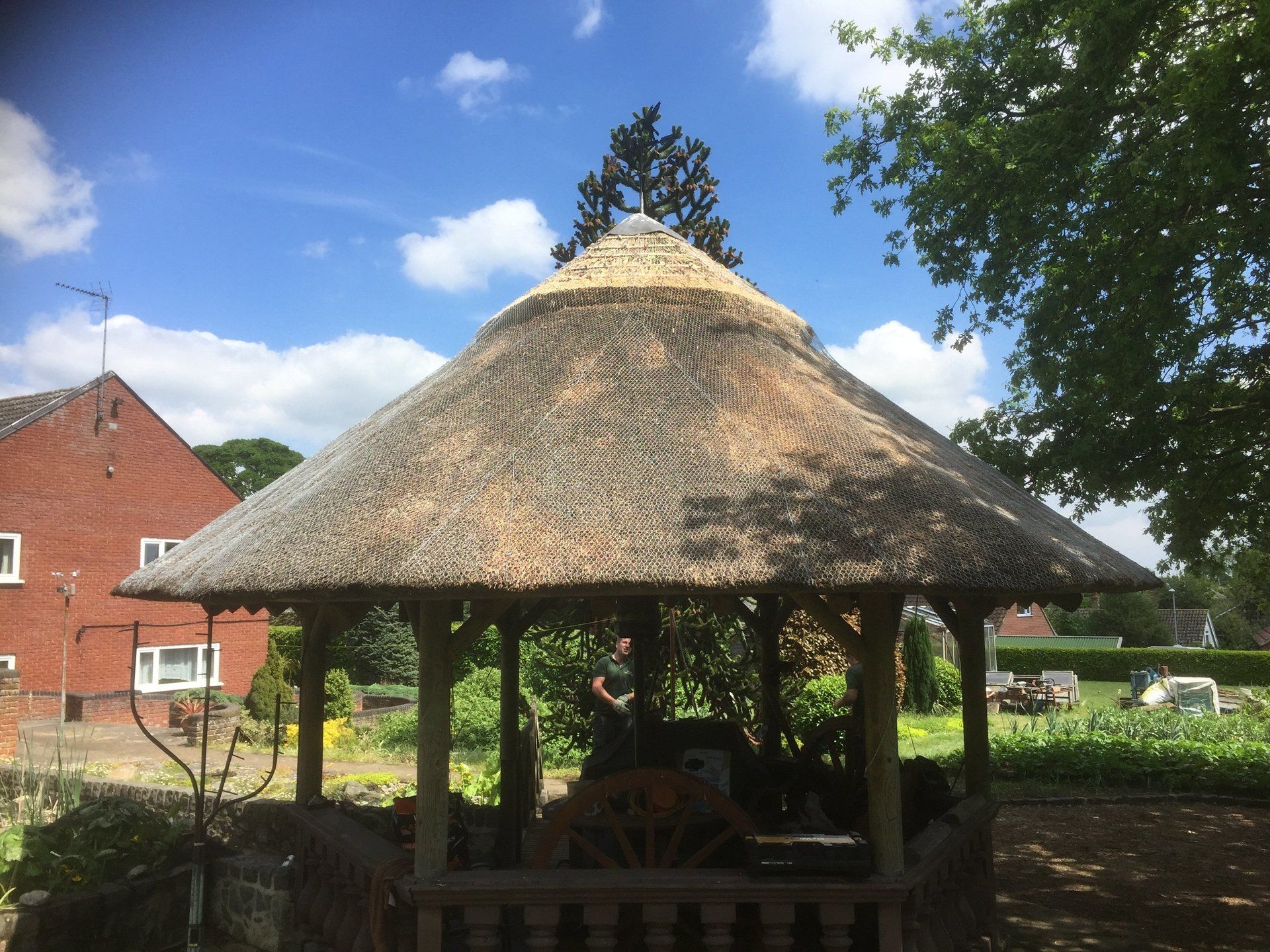 thatched roof outdoor