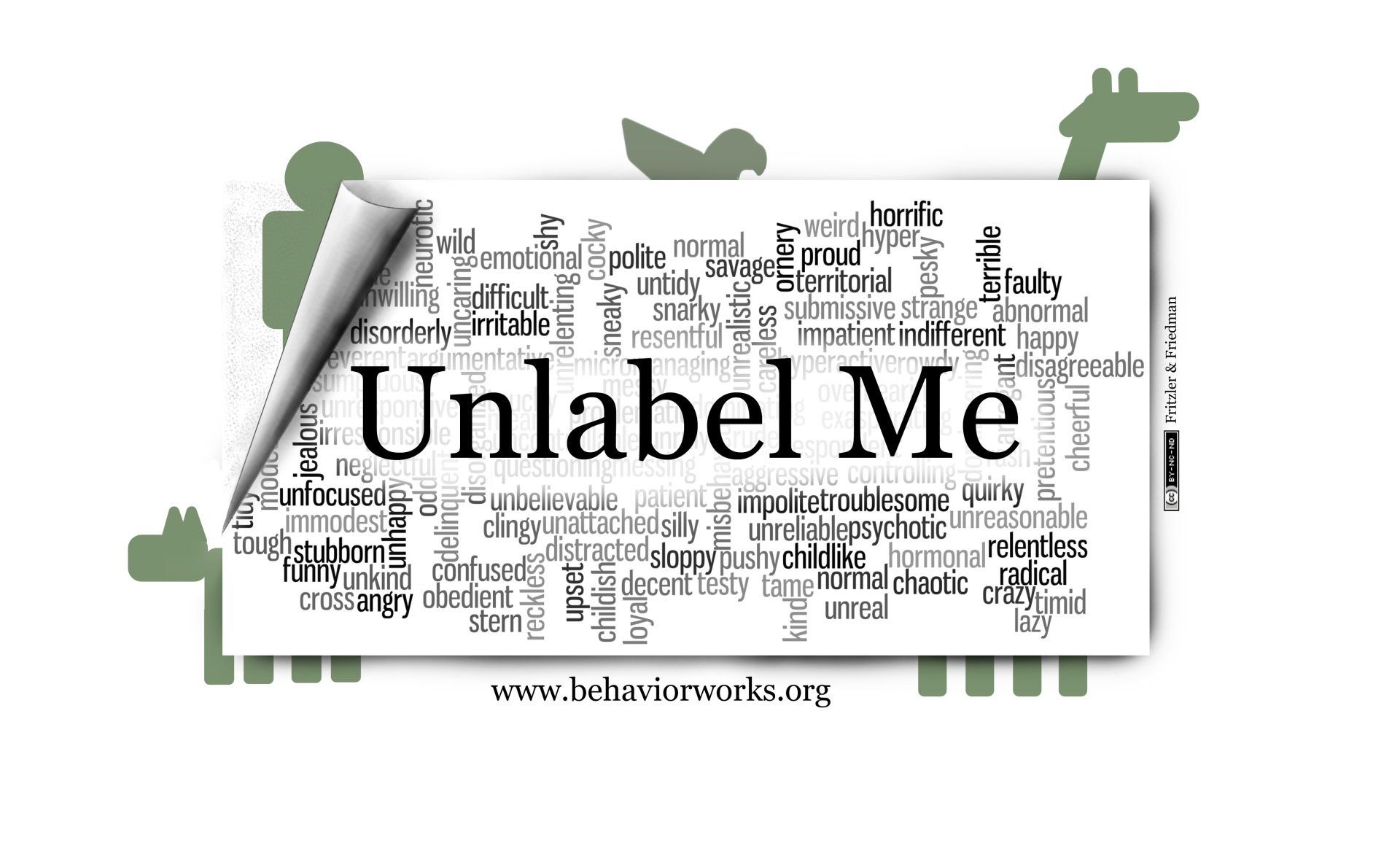 unlabel me. plak geen stikker op het gedrag van je kat