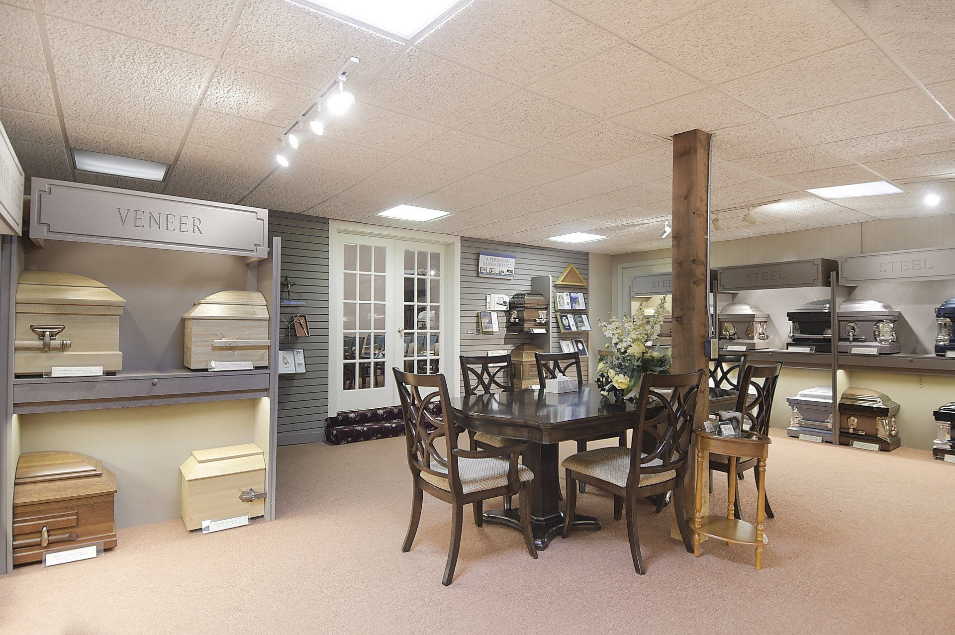 funeral home facility caskets