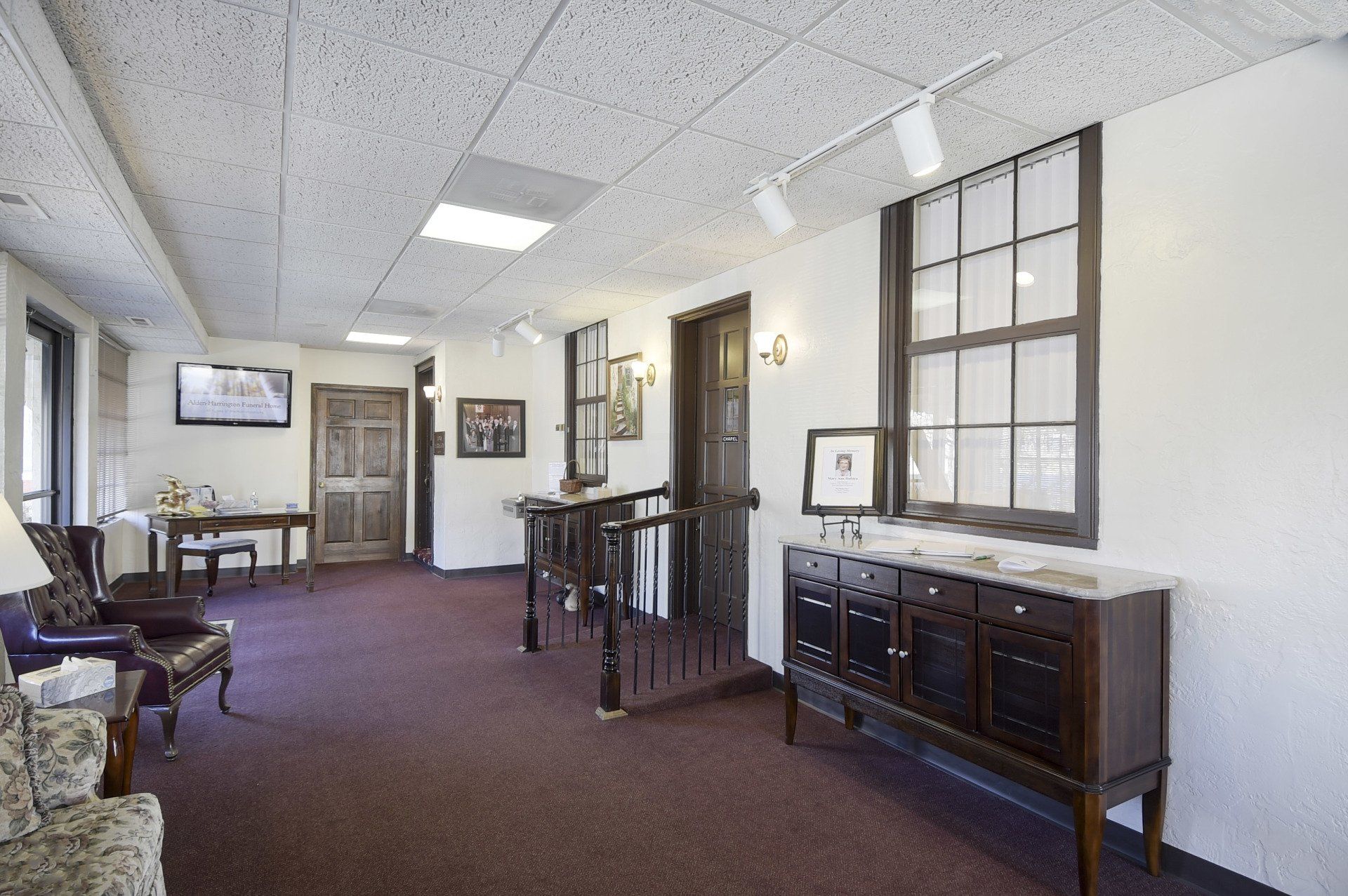 funeral home lobby