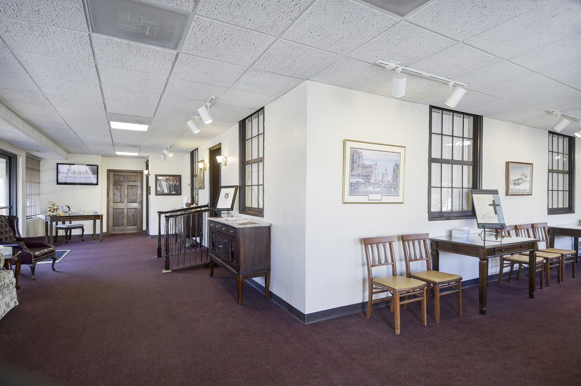funeral home lobby