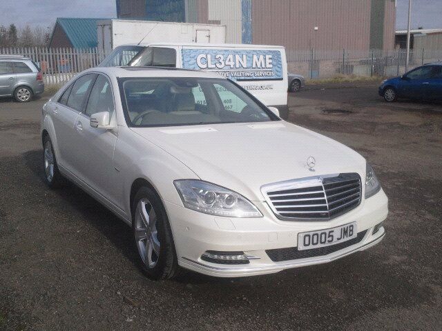 White Mercedes cleaned by Clean Me