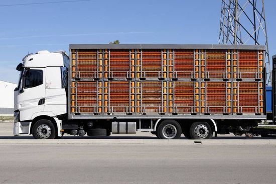 side view of a truck